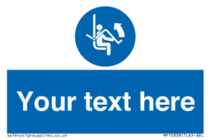 Custom Mandatory: Open safety bar of chairlift